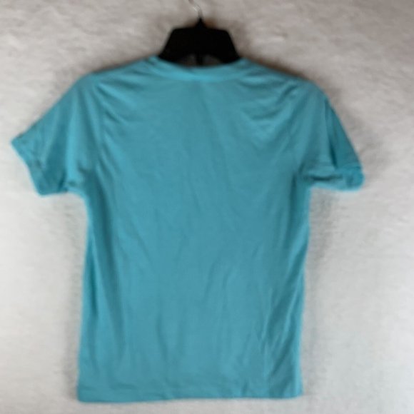Up North Trading Company T-Shirt Girls‎ Medium Aqua Polyester Short Sleeve 7071 - Picture 6 of 8